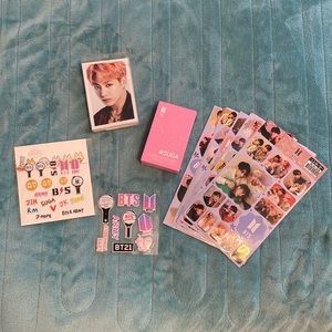 BTS SUGA Photo Cards and Stickers Package for ARMY